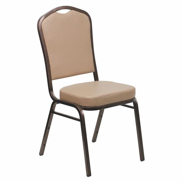 Flash Furniture Hercules Banquet Chair, Tan Back, 17-1/4 in W 20-1/4" L 38" H, Vinyl Seat - FD-C01-COPPER-TN-VY-GG