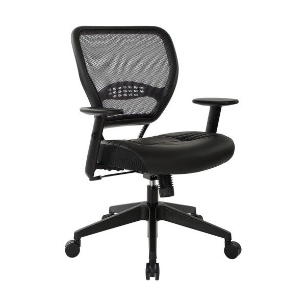 Osp Furniture Managers Chair, 20-1/2inx19-1/2inx18-1/2in, Lthr/Black - OSP5700E