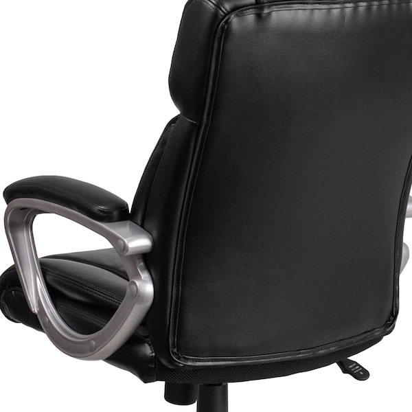 Flash Furniture Executive Chair, Mid-Back, Black Lthr - GO-2236M-BK-GG