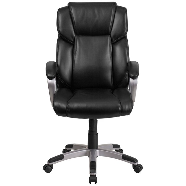 Flash Furniture Executive Chair, Mid-Back, Black Lthr - GO-2236M-BK-GG