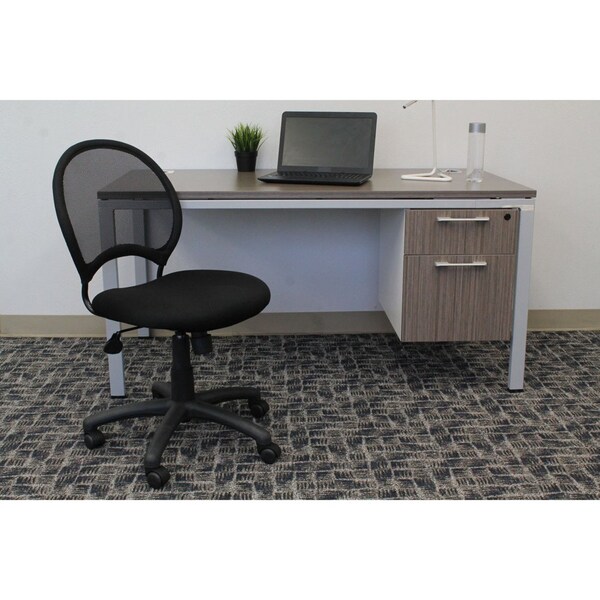 Boss Chair, 25 in W 25" L 38-1/2" H, Armless, Mesh Seat - B6215