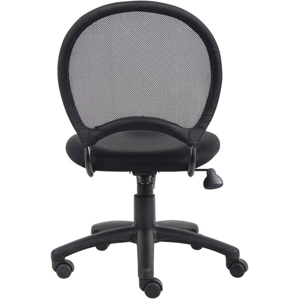 Boss Chair, 25 in W 25" L 38-1/2" H, Armless, Mesh Seat - B6215