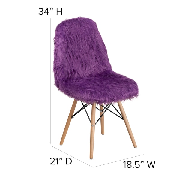 Flash Furniture Contemporary Accent Chair, 18-1/2 in W 21" L 34" H - DL-15-GG