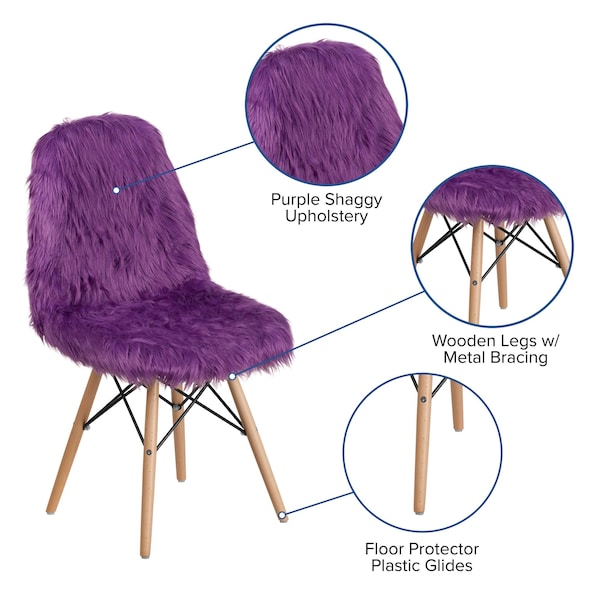 Flash Furniture Contemporary Accent Chair, 18-1/2 in W 21" L 34" H - DL-15-GG