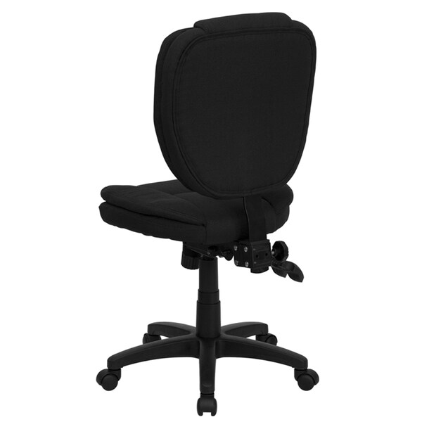 Flash Furniture Fabric Contemporary Chair, 18-1/4" to 21-1/2", Black Fabric - GO-930F-BK-GG