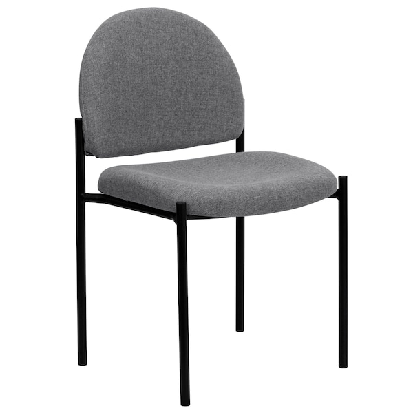 Flash Furniture Gray Fabric Stack Chair - BT-515-1-GY-GG