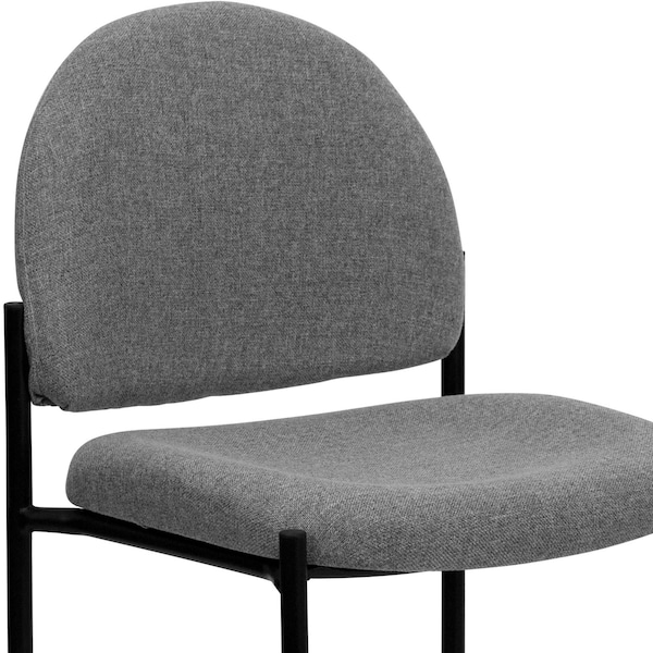 Flash Furniture Gray Fabric Stack Chair - BT-515-1-GY-GG