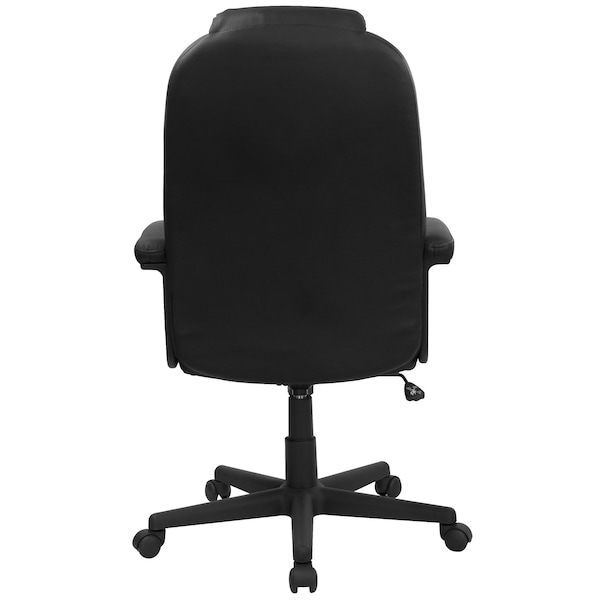 Flash Furniture Contemporary Chair Fixed Arms, 17-1/2" to 21-1/2" Height, Foam, Black - BT-983-BK-GG
