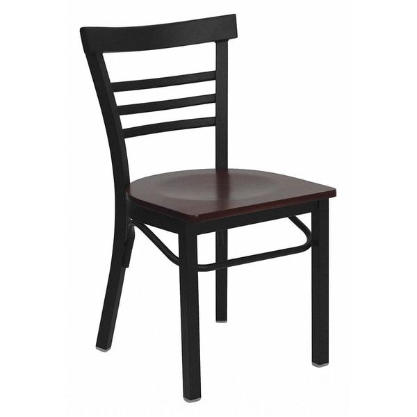 Flash Furniture Hercules Restaurant Chair, 17 in W 19-1/2" L 31-3/4" H - XU-DG6Q6B1LAD-MAHW-GG