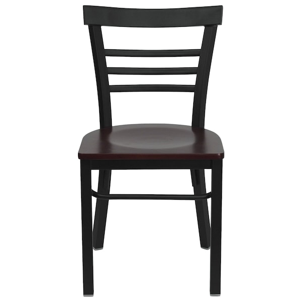 Flash Furniture Hercules Restaurant Chair, 17 in W 19-1/2" L 31-3/4" H - XU-DG6Q6B1LAD-MAHW-GG