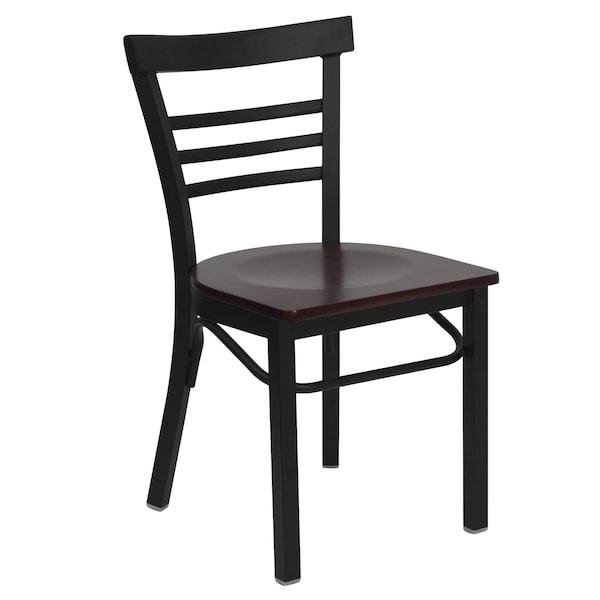 Flash Furniture Hercules Restaurant Chair, 17 in W 19-1/2" L 31-3/4" H - XU-DG6Q6B1LAD-MAHW-GG