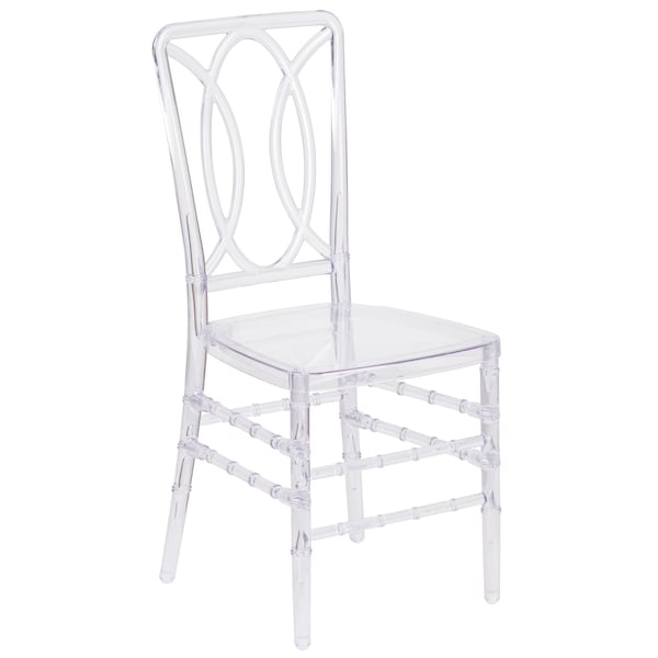 Flash Furniture Crystal Ice Stacking Chair - BH-H007-CRYSTAL-GG