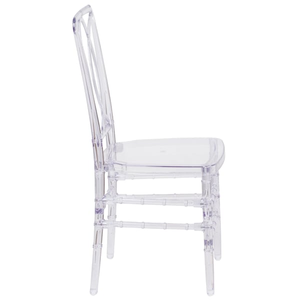 Flash Furniture Crystal Ice Stacking Chair - BH-H007-CRYSTAL-GG
