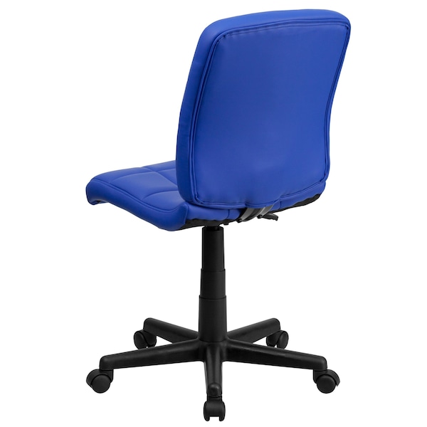 Flash Furniture Vinyl Contemporary Chair, 16-3/4" to 21-3/4, Blue - GO-1691-1-BLUE-GG