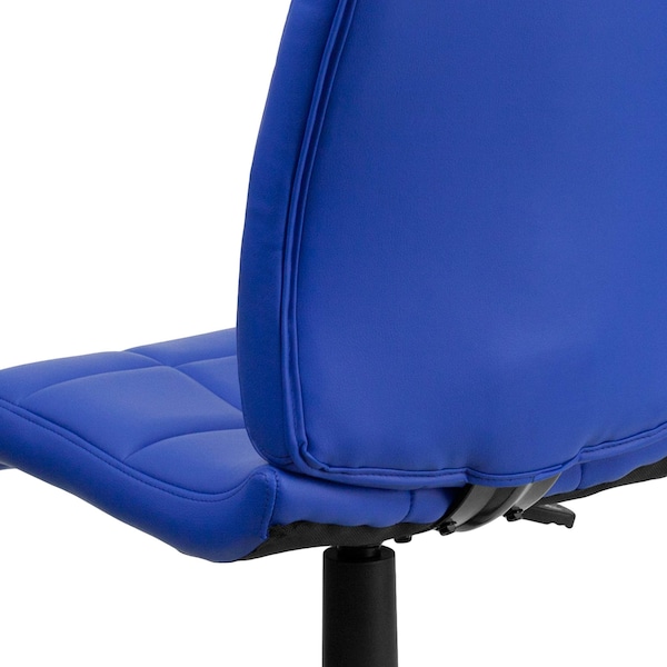 Flash Furniture Vinyl Contemporary Chair, 16-3/4" to 21-3/4, Blue - GO-1691-1-BLUE-GG