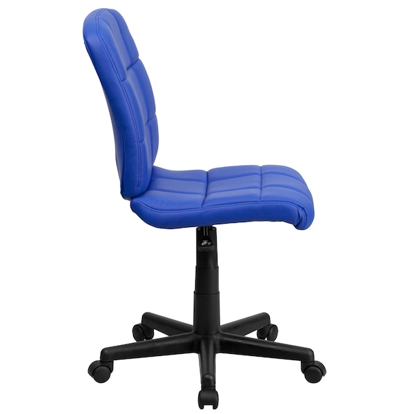 Flash Furniture Vinyl Contemporary Chair, 16-3/4" to 21-3/4, Blue - GO-1691-1-BLUE-GG