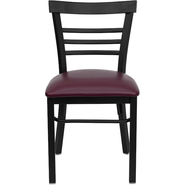 Flash Furniture Hercules Restaurant Chair, 17 in W 19-1/2" L 31-3/4" H - XU-DG6Q6B1LAD-BURV-GG