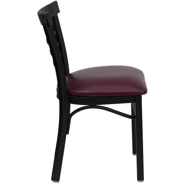 Flash Furniture Hercules Restaurant Chair, 17 in W 19-1/2" L 31-3/4" H - XU-DG6Q6B1LAD-BURV-GG