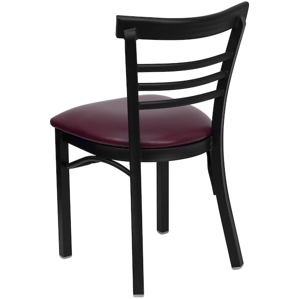 Flash Furniture Hercules Restaurant Chair, 17 in W 19-1/2" L 31-3/4" H - XU-DG6Q6B1LAD-BURV-GG