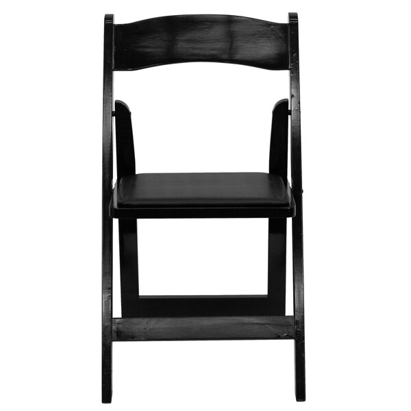 Flash Furniture Folding Chair, Wood, Black - XF-2902-BK-WOOD-GG