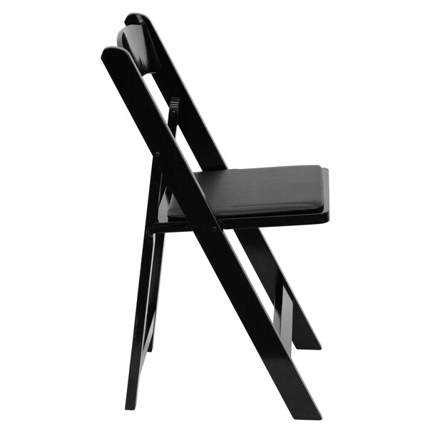 Flash Furniture Folding Chair, Wood, Black - XF-2902-BK-WOOD-GG