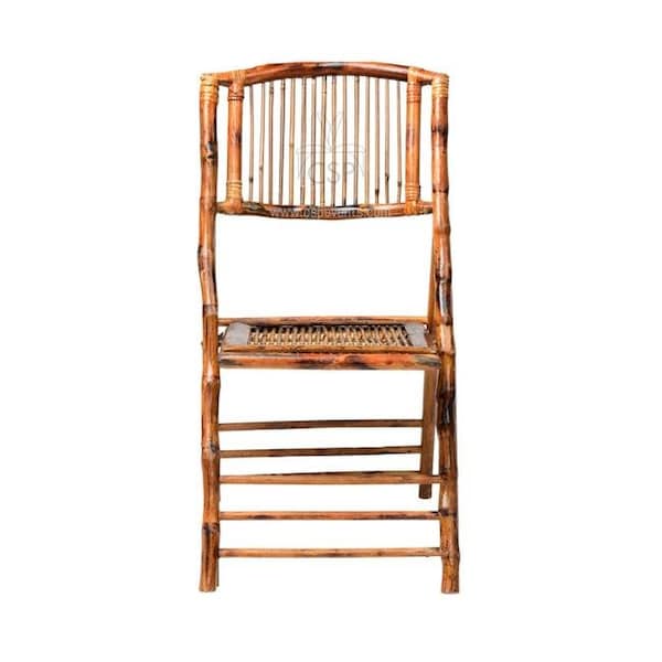 Commercial Seating Products Commercial Seating Products BO-100-SB-4 American Classic Bamboo Folding Chair - 34 in. - Set of 4 - BO-100-SB-WEB4