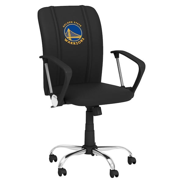Dreamseat Curve Task Chair with Golden State Warriors Global Logo - XZOCCURVE-PSNBA30087