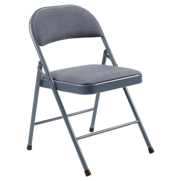 Betterbeds Commercialine 900 Series Fabric Padded Folding Chair, Star Trail Blue, 4PK - BE2623788