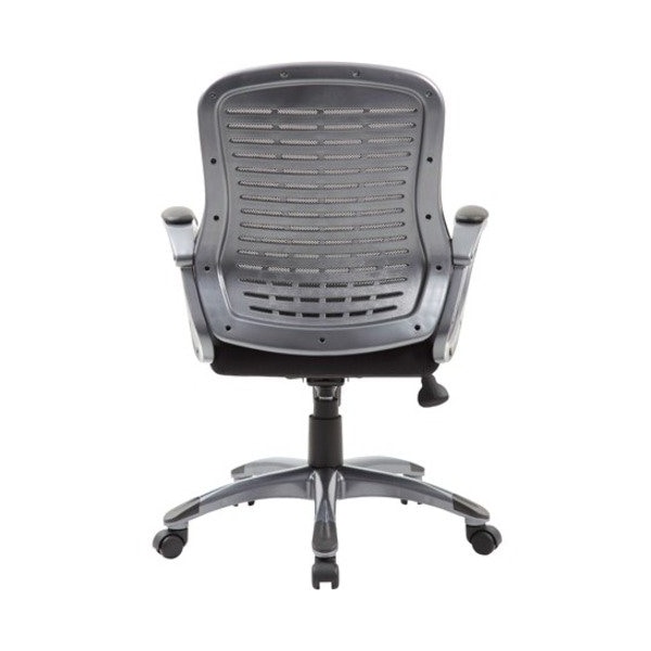 Boss Chair, Black Back, 25 in W 29" L 41" H, Loop, Mesh Seat - B6756-BK