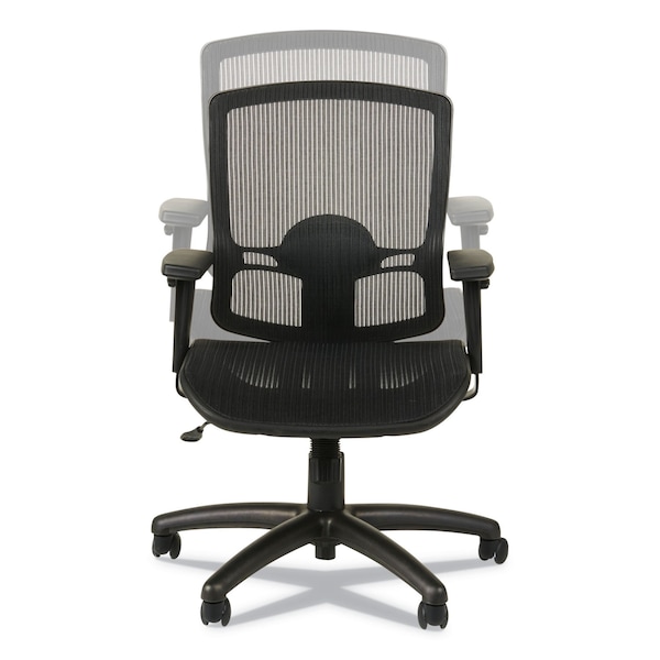 Alera Etros Chair, Black Back, 25 in W 26-1/4" L 39-3/8" H, Loop, Mesh Seat - ALEET4218