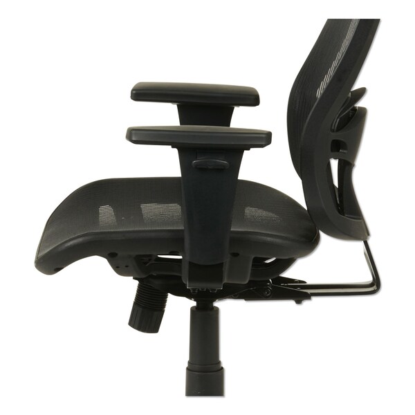 Alera Etros Chair, Black Back, 25 in W 26-1/4" L 39-3/8" H, Loop, Mesh Seat - ALEET4218