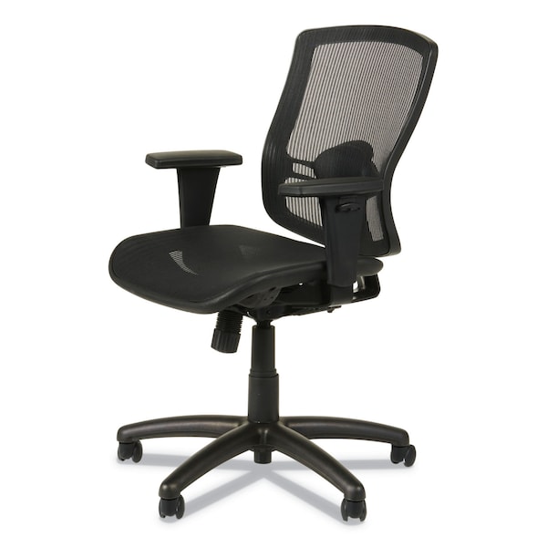 Alera Etros Chair, Black Back, 25 in W 26-1/4" L 39-3/8" H, Loop, Mesh Seat - ALEET4218