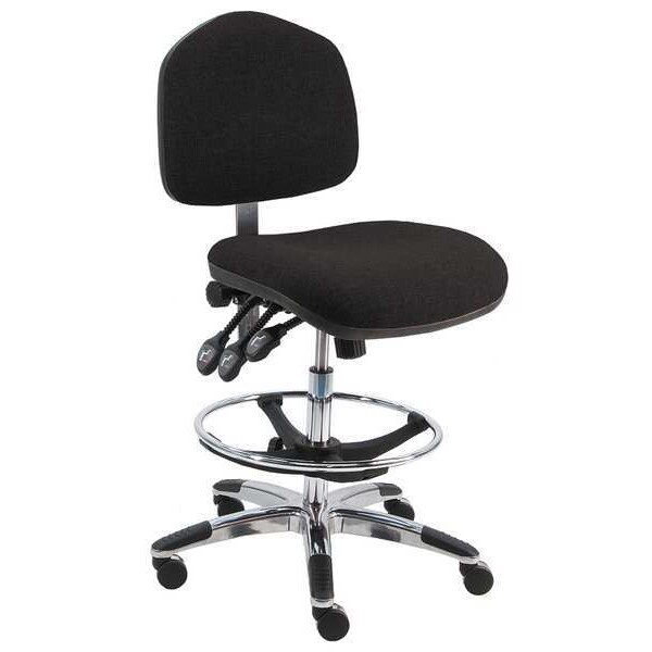 Benchpro Fabric Task Chair, 21" to 31", No Arms, Black - WAT-F-TLC-WW-BLACK