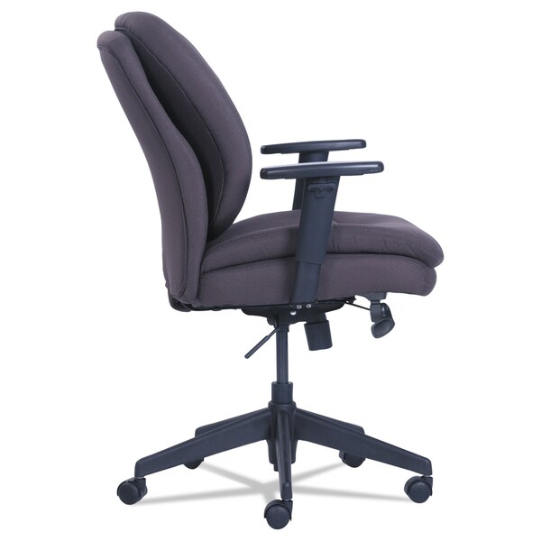 Sertapedic Cosset Ergonomic Task Chair, Supports up to 275 lbs., Gray/Black - 48967B