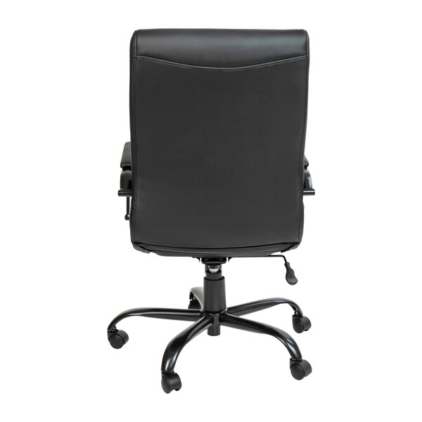 Flash Furniture High Back Black LeatherSoft Executive Swivel Chair - GO-2286H-BK-BK-GG