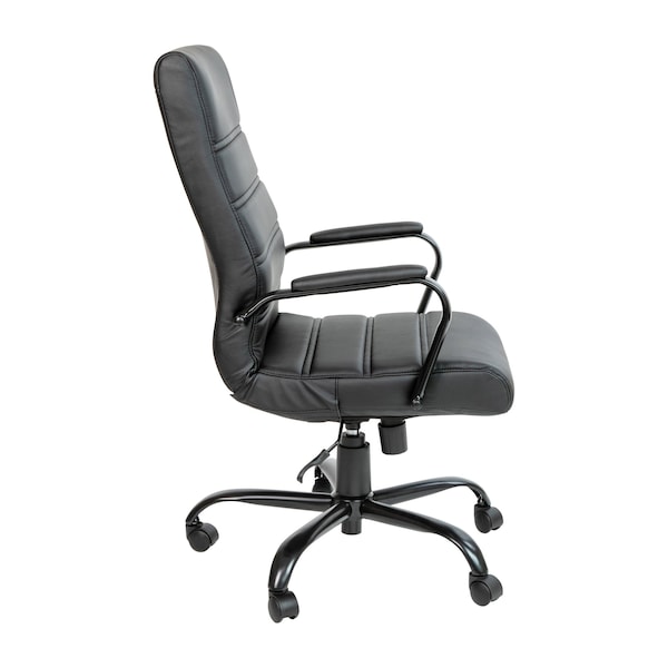 Flash Furniture High Back Black LeatherSoft Executive Swivel Chair - GO-2286H-BK-BK-GG