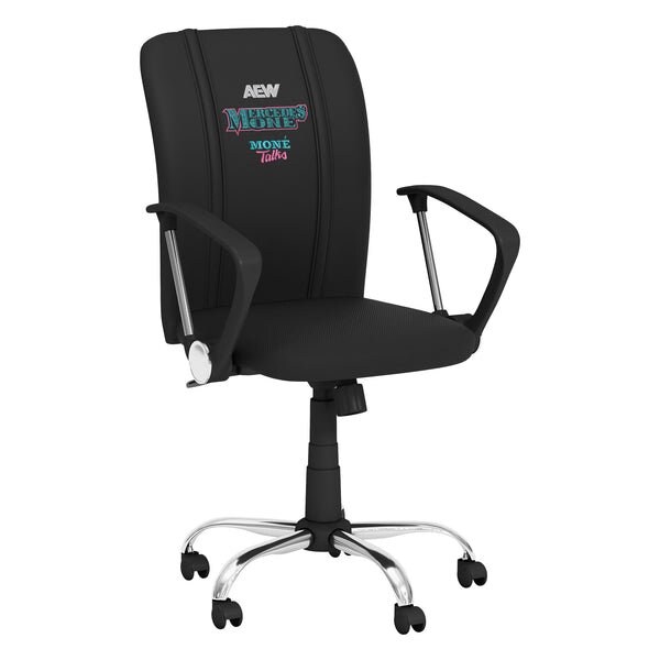 Dreamseat Curve Task Chair with AEW Mercedes Mone Logo - XZOCCURVE-PSAEW0009