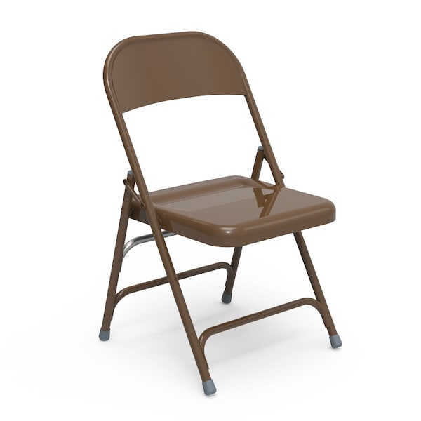 Virco 167 Series Folding Chair with Plastic Caps - El Dorado Bronze - 167