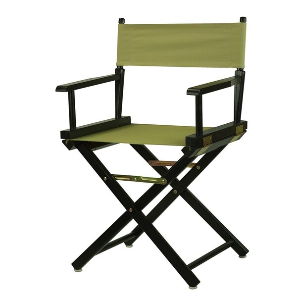 Betterbeds 200-02-021-100 18 in. Directors Chair Black Frame with Olive Canvas - BE3282085