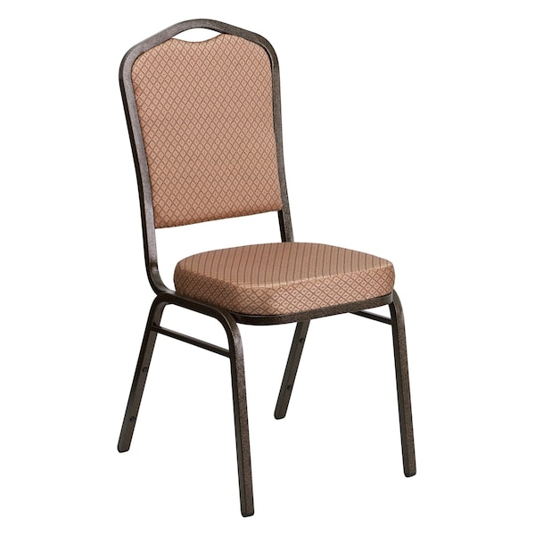 Flash Furniture Hercules Banquet Chair, 17-1/4 in W 20-1/4" L 38" H, Fabric Seat - FD-C01-GOLDVEIN-GO-GG