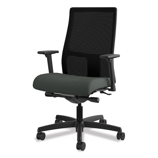 Hon Ignition Mesh Mid-Back Work Chair, Iron O, Padded T-Bar, Mesh, Iron Ore - HIWM2.A.H.M.CU19.T.SB