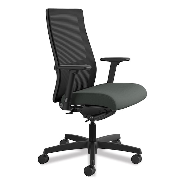 Hon Ignition Mesh Mid-Back Work Chair, Iron O, Padded T-Bar, Mesh, Iron Ore - HIWM2.A.H.M.CU19.T.SB