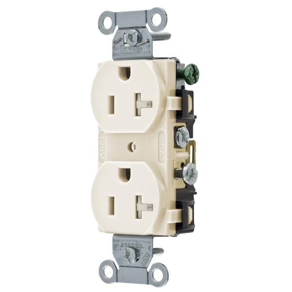 Hubbell Wiring Device-Kellems Commercial Specification Grade Duplex Receptacles - CR20LATR