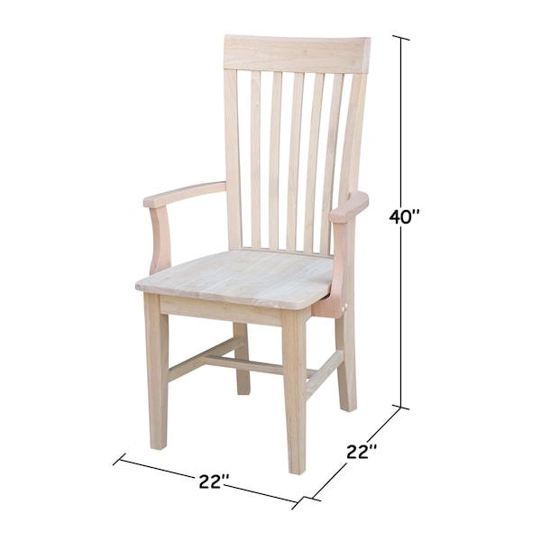 Whitewood Industries Chairs, Wood Back, 40 W 22 H - C-465A