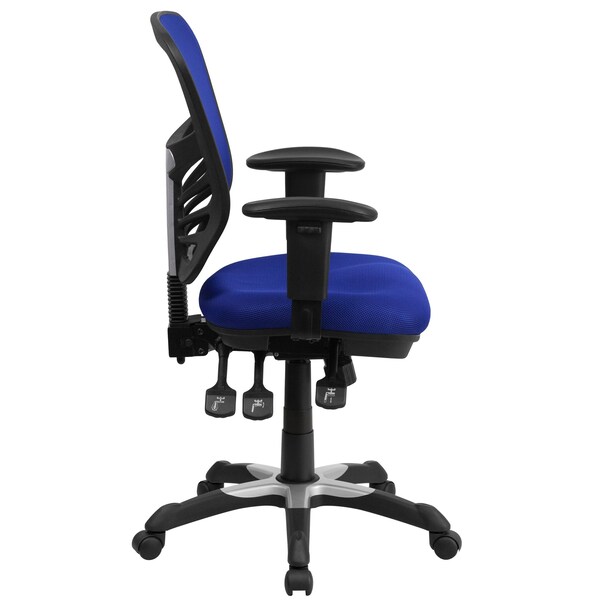 Flash Furniture Executive Chair, Blue Seat, Mesh Back - HL-0001-BL-GG