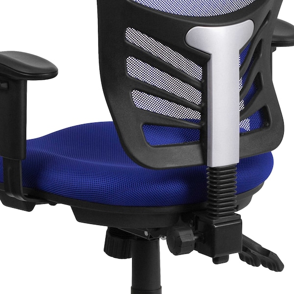Flash Furniture Executive Chair, Blue Seat, Mesh Back - HL-0001-BL-GG