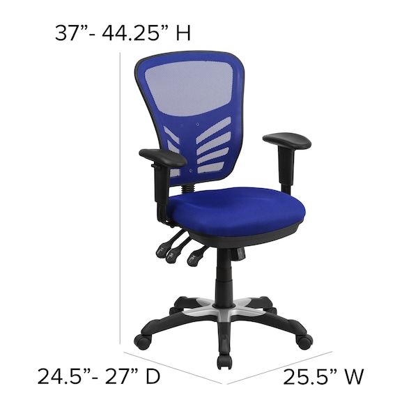 Flash Furniture Executive Chair, Blue Seat, Mesh Back - HL-0001-BL-GG