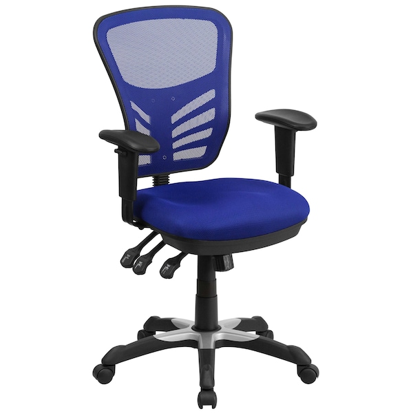 Flash Furniture Executive Chair, Blue Seat, Mesh Back - HL-0001-BL-GG
