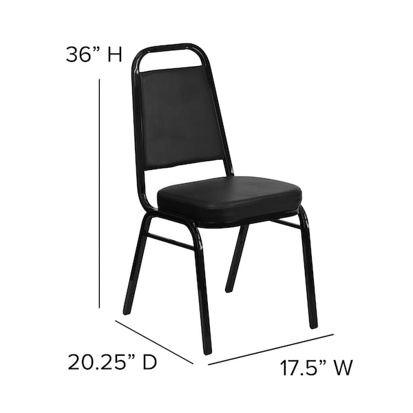 Flash Furniture Black Vinyl Banquet Chair - 4-FD-BHF-1-GG