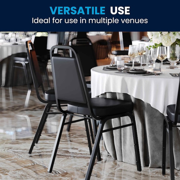 Flash Furniture Black Vinyl Banquet Chair - 4-FD-BHF-1-GG